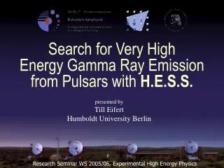 Search for Very High Energy Gamma Ray Emission from Pulsars with H.E.S.S.