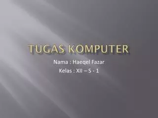 tugas komputer