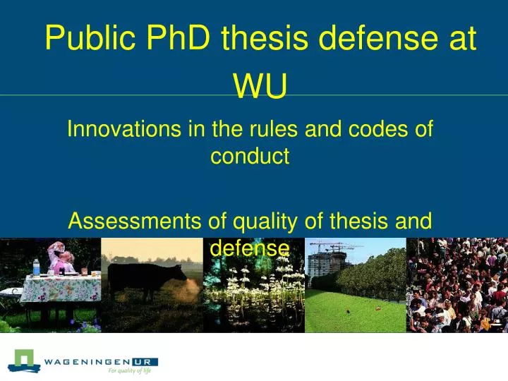 public phd thesis defense at wu