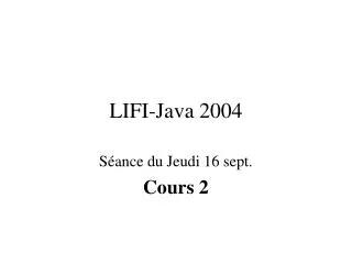 lifi java 2004