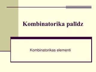 kombinatorika pal dz