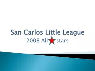 San Carlos Little League