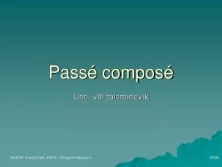 pass compos