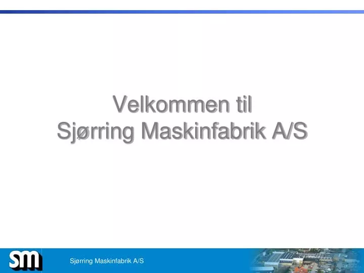 velkommen til sj rring maskinfabrik a s