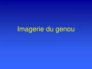 imagerie du genou