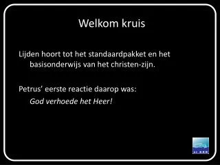 welkom kruis