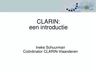 ineke schuurman co rdinator clarin vlaanderen
