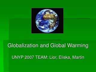Globalization and Global Warming