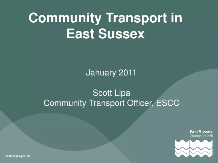 community transport in east sussex