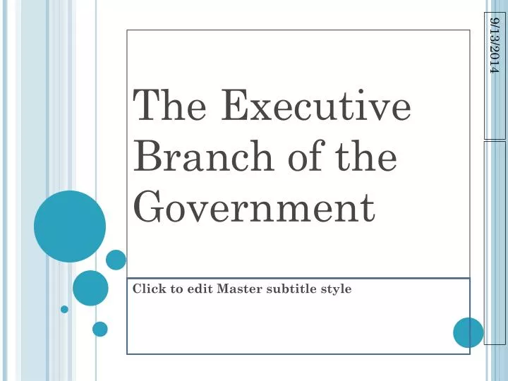 the executive branch of the government