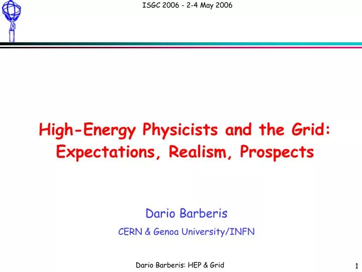 high energy physicists and the grid expectations realism prospects