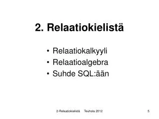 2 relaatiokielist
