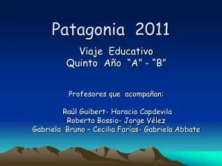 patagonia 2011
