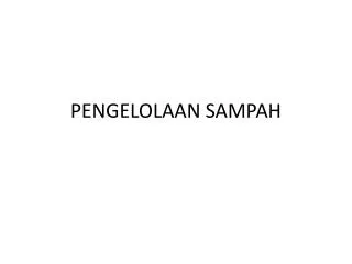 pengelolaan sampah