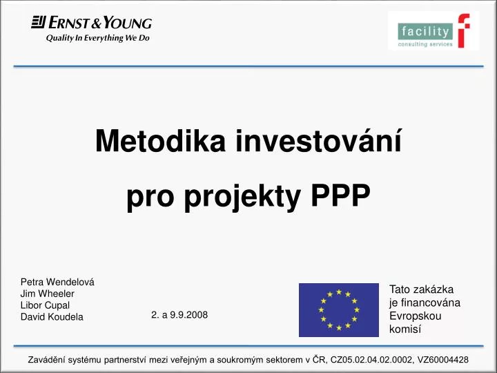 metodika investo v n pro projekty ppp