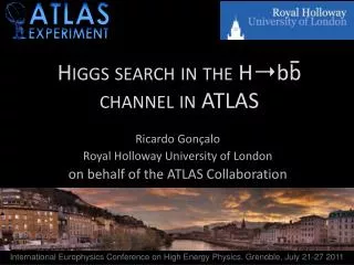 Higgs search in the H?bb channel in ATLAS