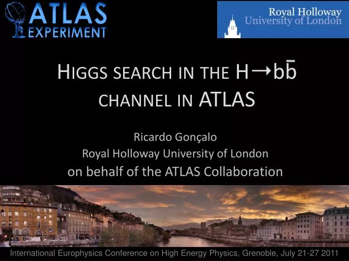 higgs search in the h bb channel in atlas
