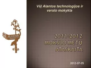 20 1 1 201 2 mokslo met ataskaita