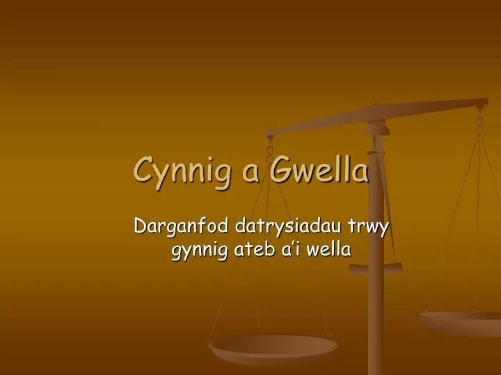 cynnig a gwella