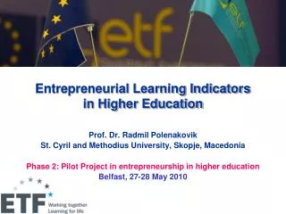 Entrepreneurial Learning Indicators in Higher Education
