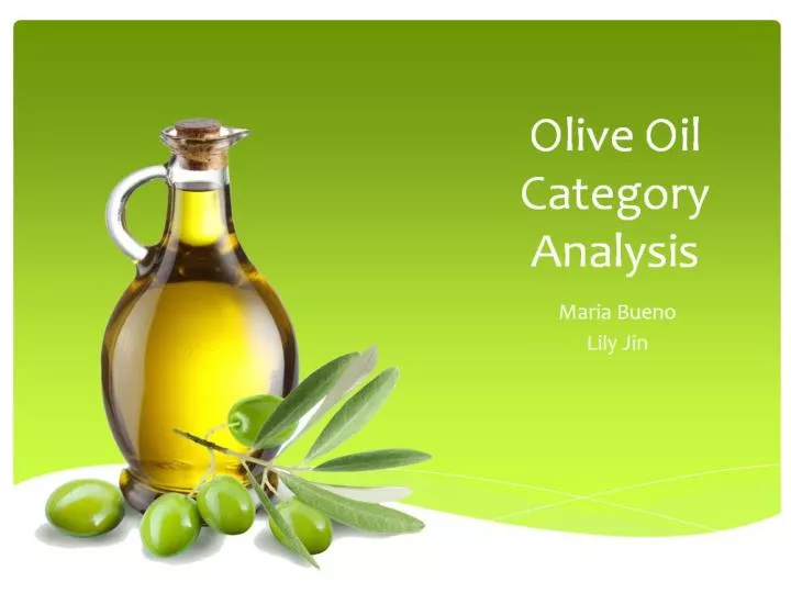 olive oil category analysis