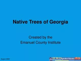 Native Trees of Georgia