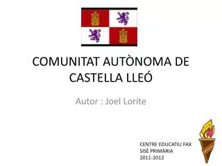 comunitat aut noma de castella lle
