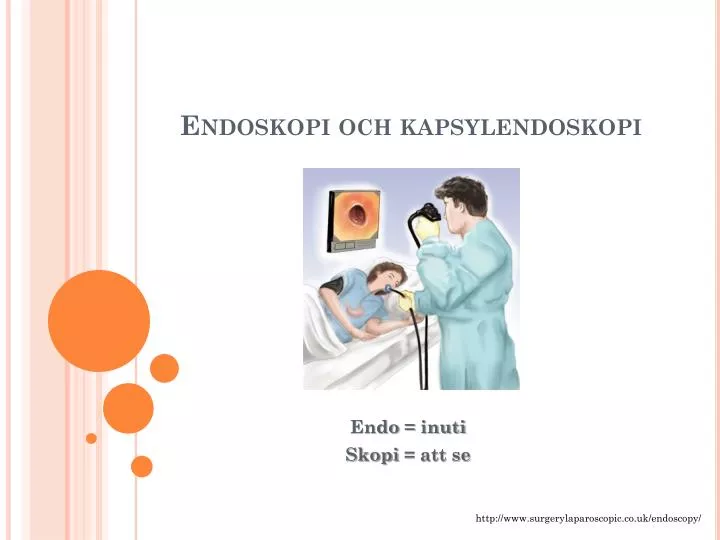 endoskopi och kapsylendoskopi
