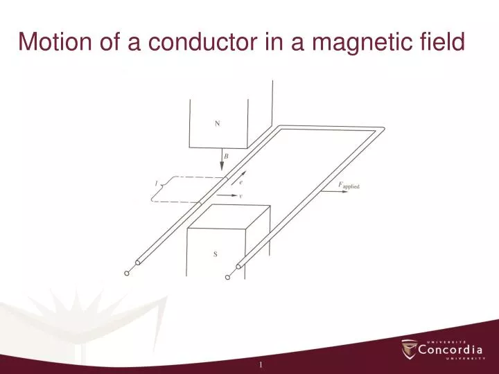 motion of a conductor in a magnetic field