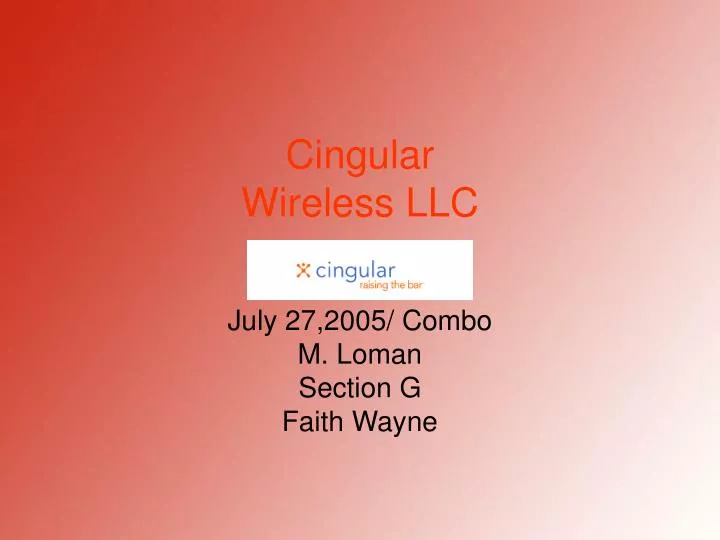 cingular wireless llc