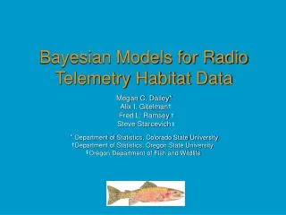 Bayesian Models for Radio Telemetry Habitat Data