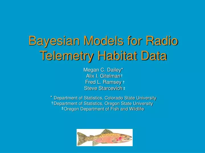 bayesian models for radio telemetry habitat data