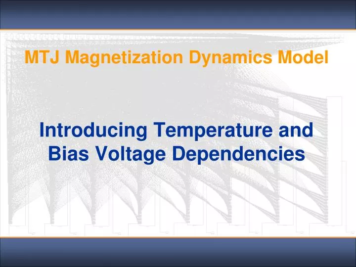 mtj magnetization dynamics model