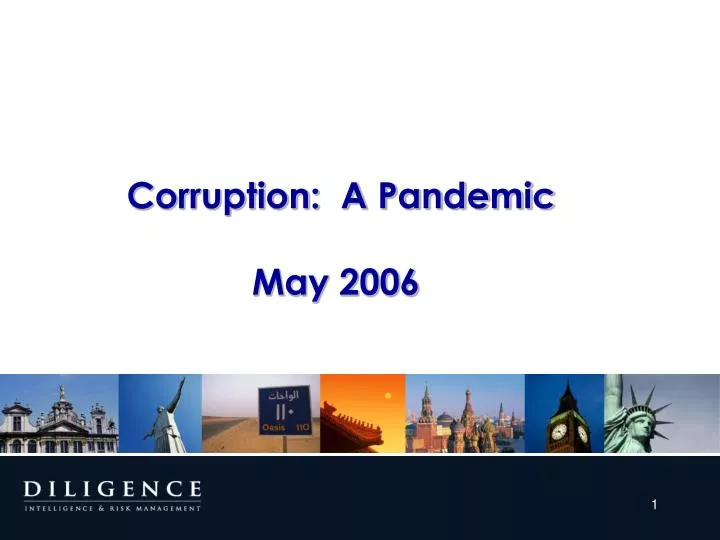 corruption a pandemic may 2006