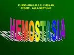 HEMOSTASIA - slide 1