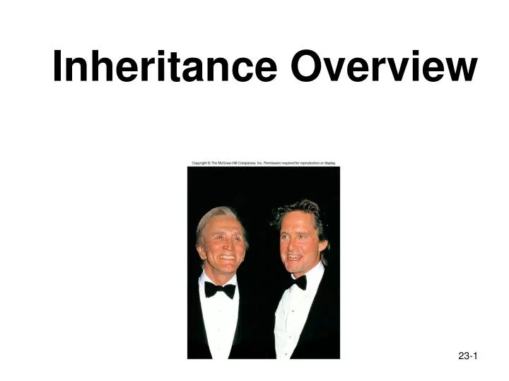 inheritance overview