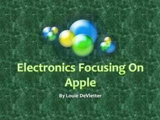 Electronics Focusing On Apple