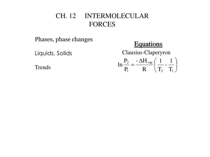 ch 12 intermolecular forces