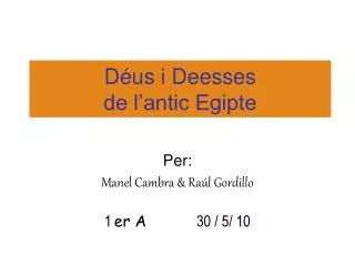 d us i deesses de l antic egipte