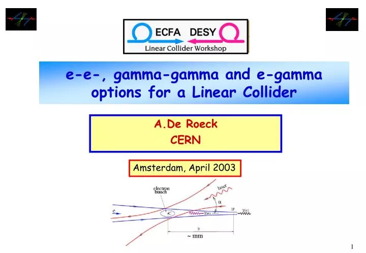 e e gamma gamma and e gamma options for a linear collider