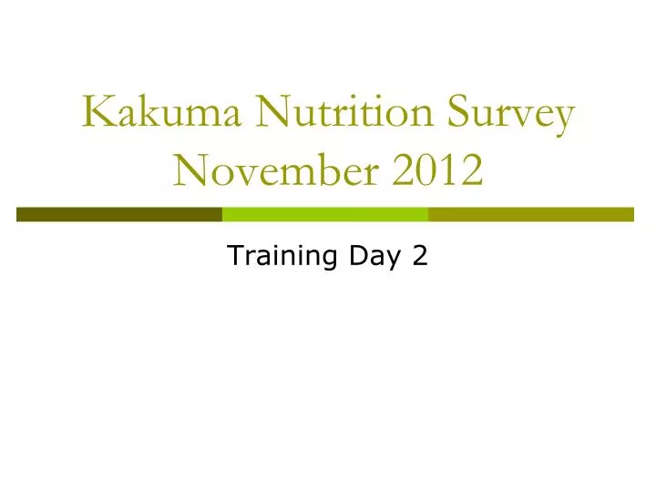 kakuma nutrition survey november 2012