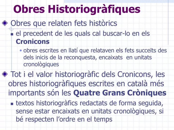 obres historiogr fiques