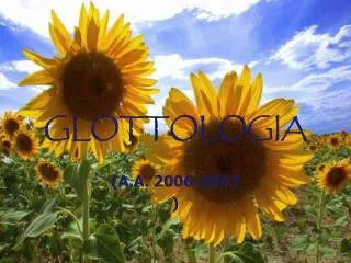 glottologia