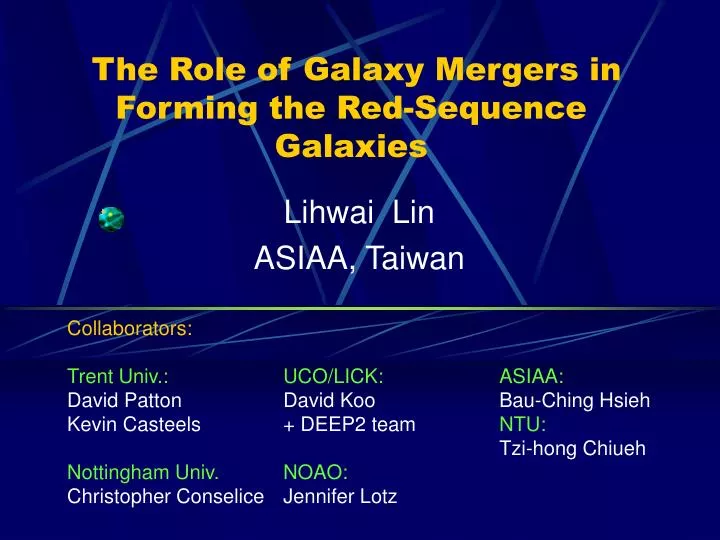 the role of galaxy mergers in forming the red sequence galaxies