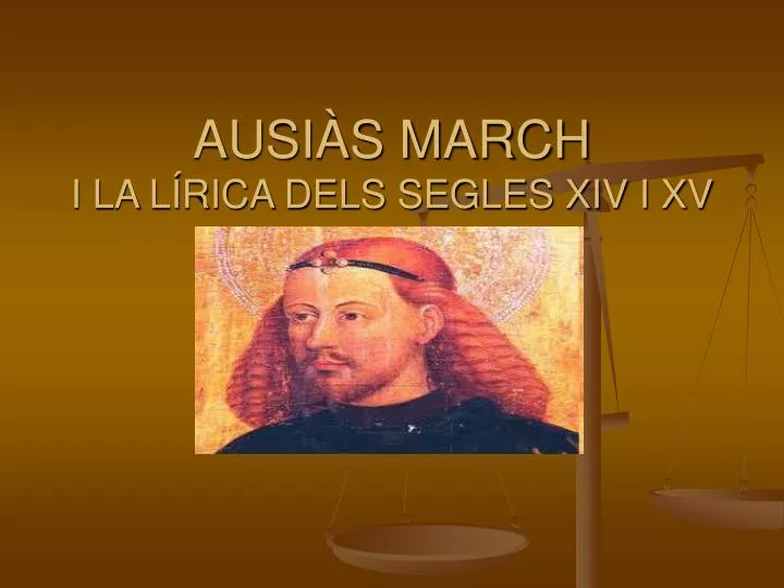 ausi s march i la l rica dels segles xiv i xv