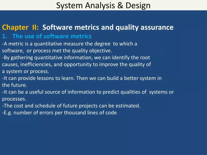 system analysis design