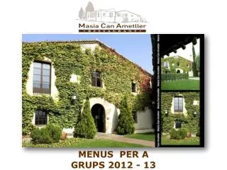 menus per a grups 2012 13