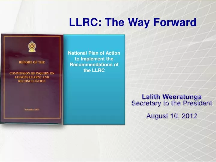 national plan of action to implement the recommendations of the llrc