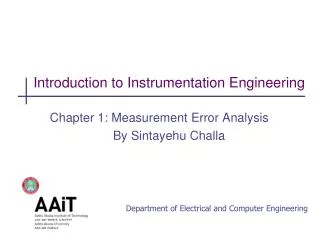 Introduction to Instrumentation Engineering