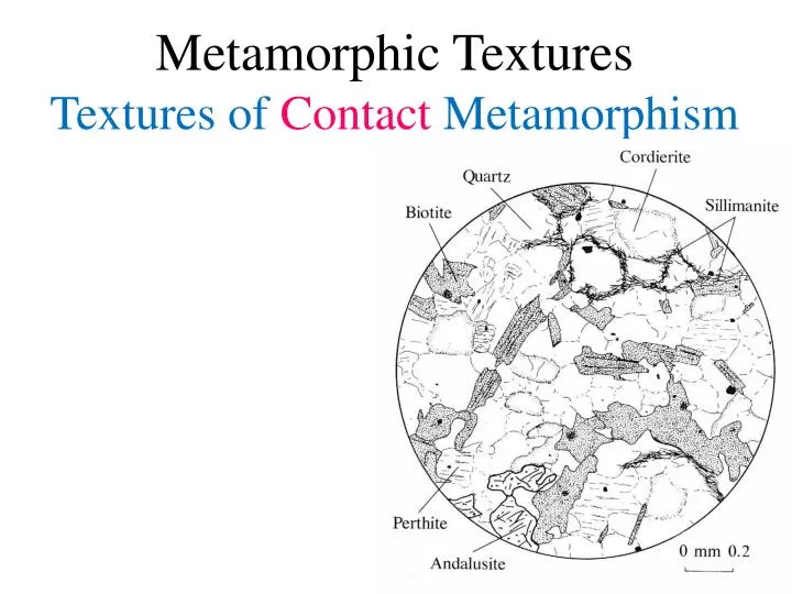 metamorphic textures textures of contact metamorphism